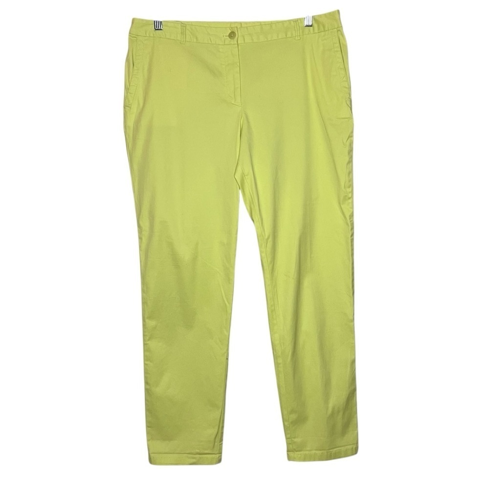 Talbots The Weekender Chino Pants Yellow Size 12